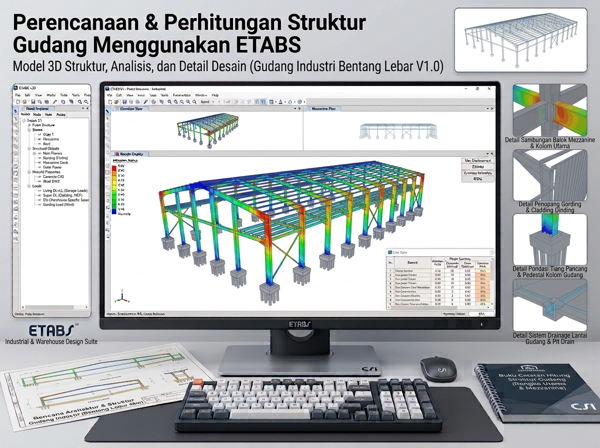 Ilustrasi struktur Gudang