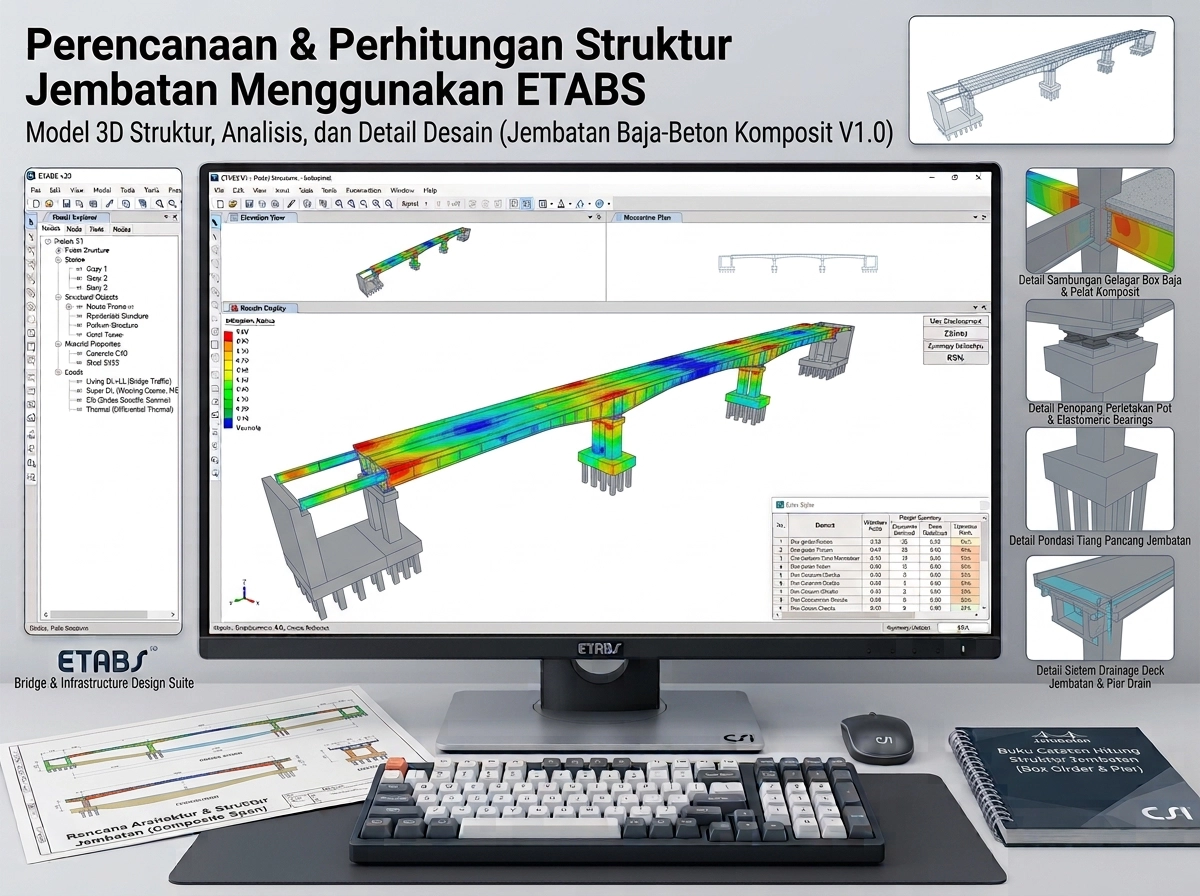 Ilustrasi struktur jembatan